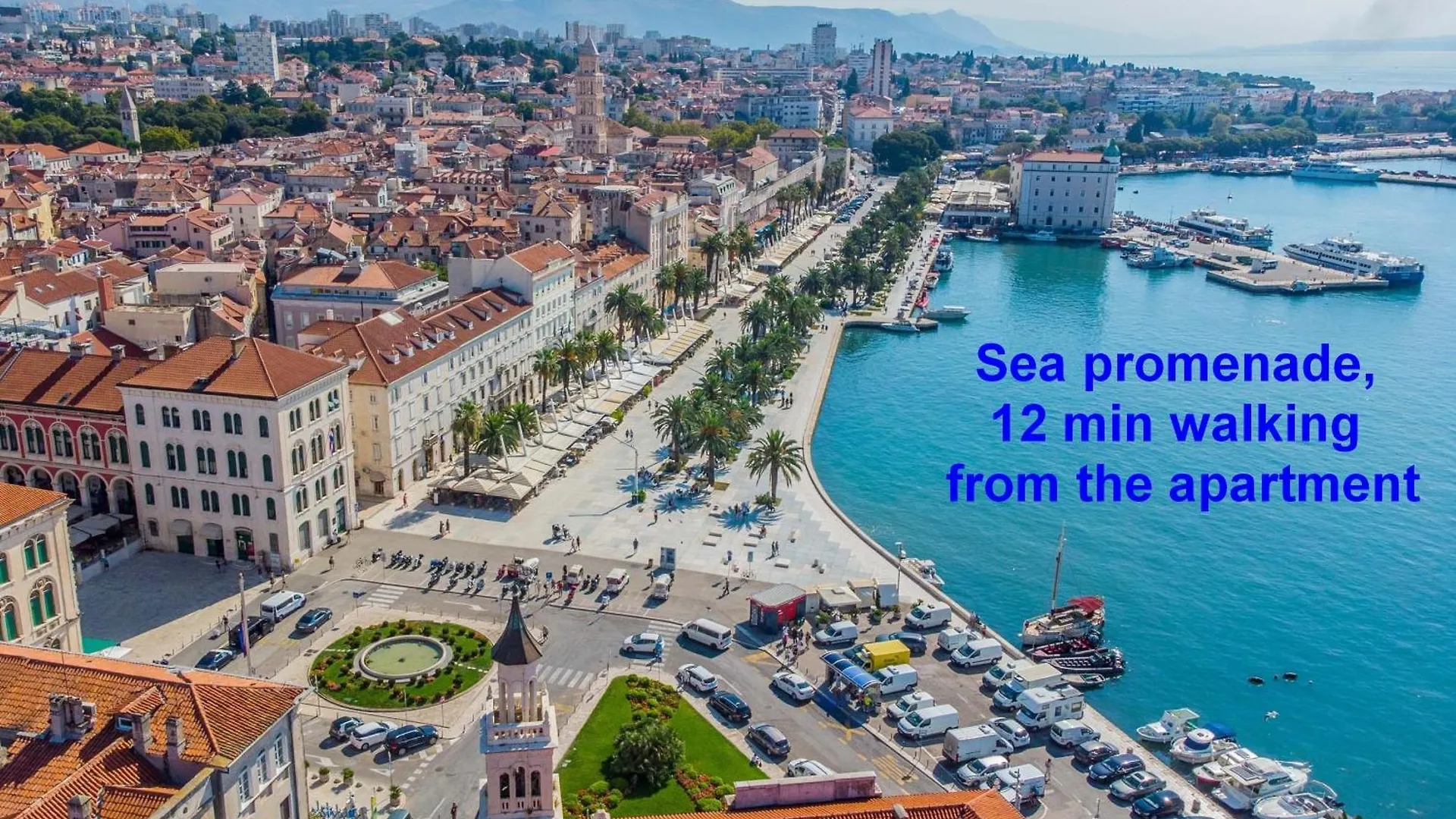 Beachfront Apartment Drazen With Patio & Parking Split